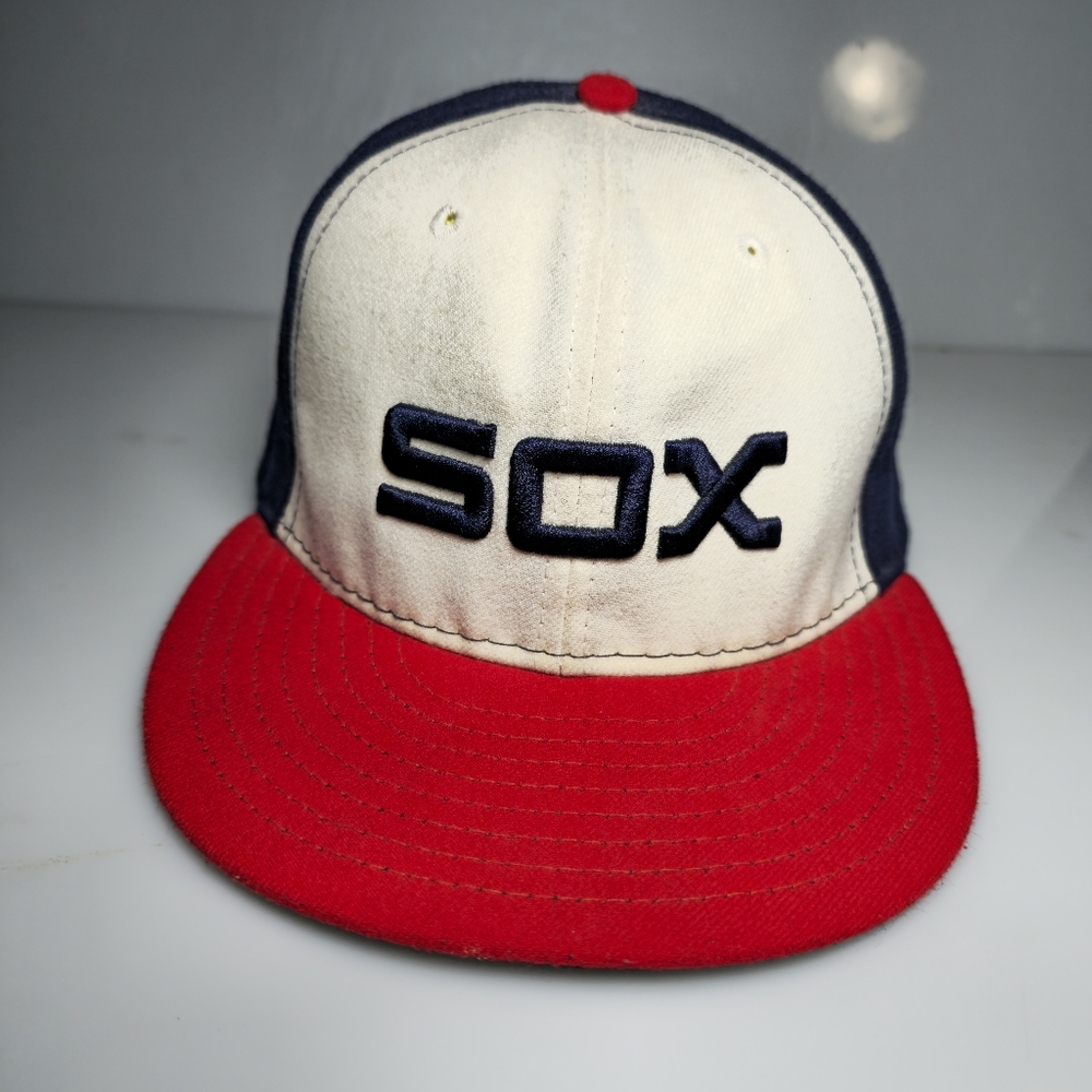 New Era Chicago White Sox Official On-Field MLB Players' Fitted Cap Size 7 1/4